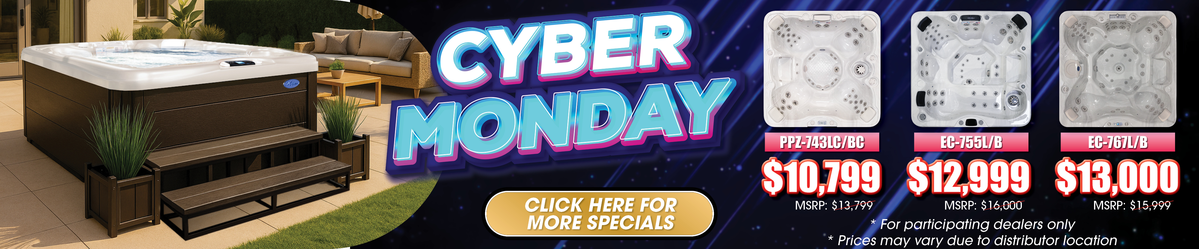 Calspas hot tub being used in a family setting - Harvest